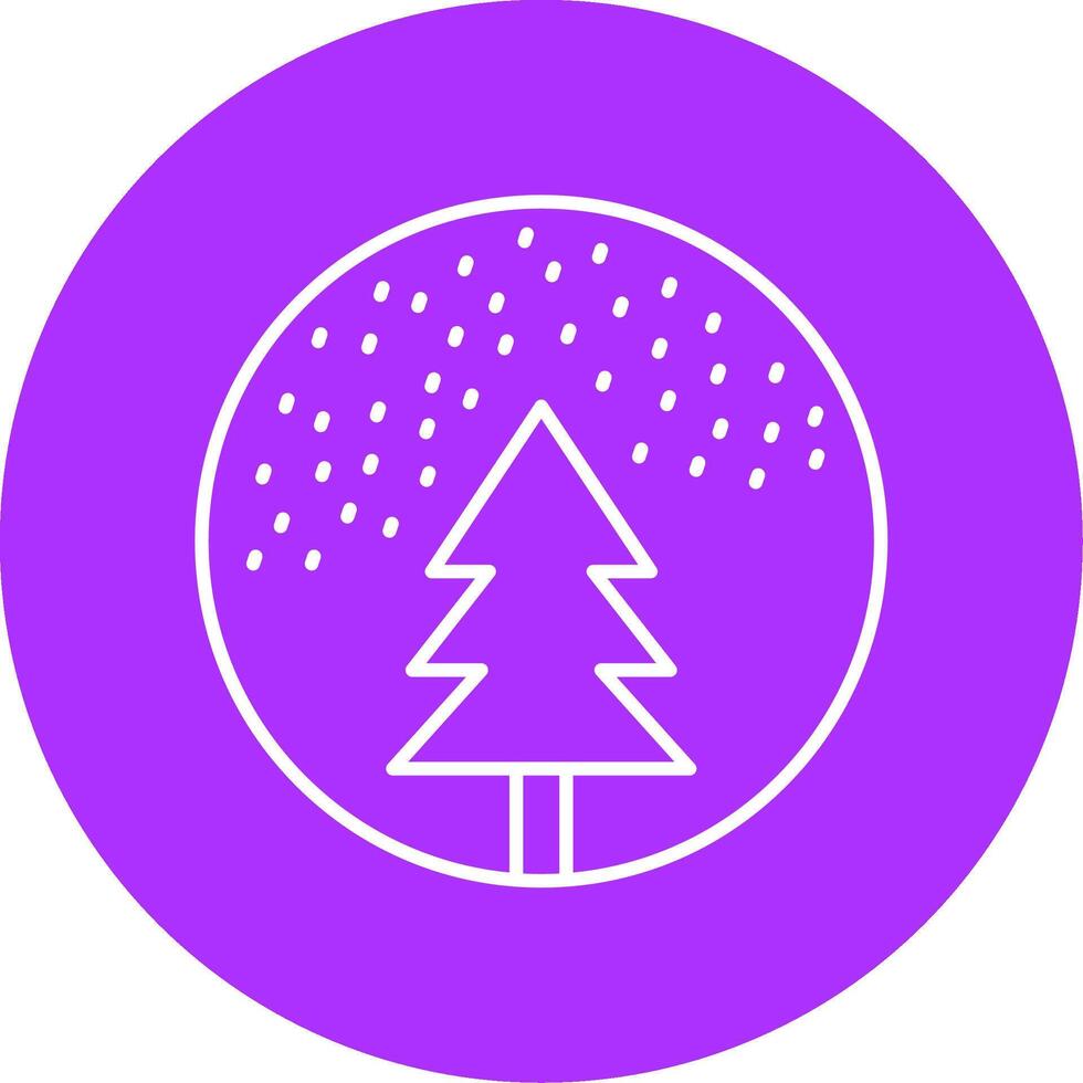 Snow Globe Line Multicircle Icon vector