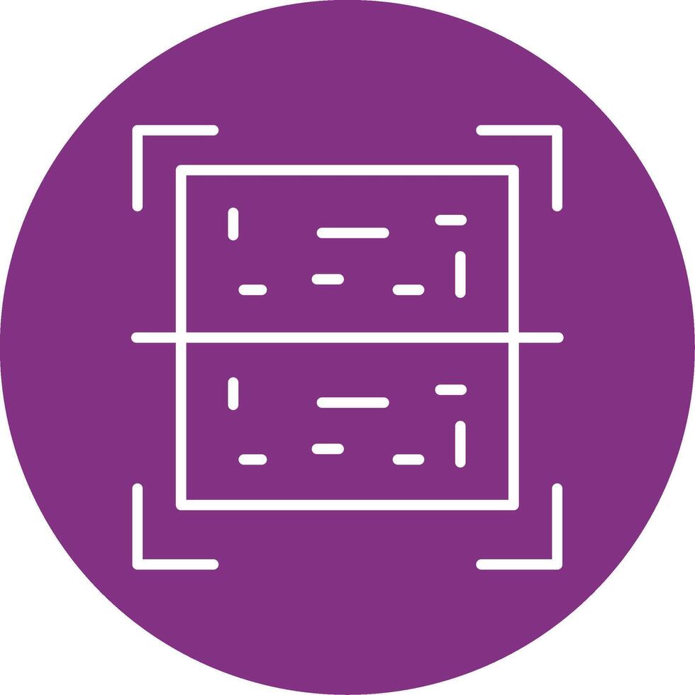Qr Code Line Multicircle Icon vector