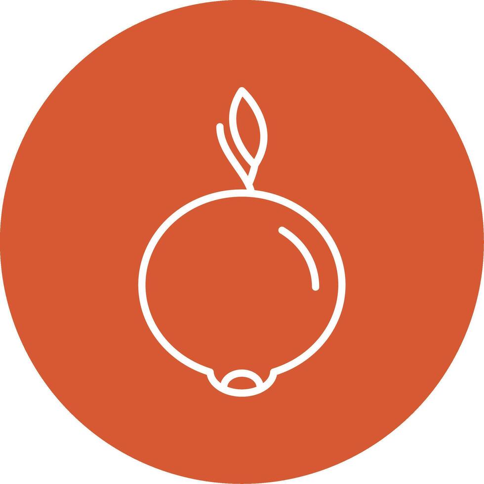 Ugli Fruit Line Multicircle Icon vector