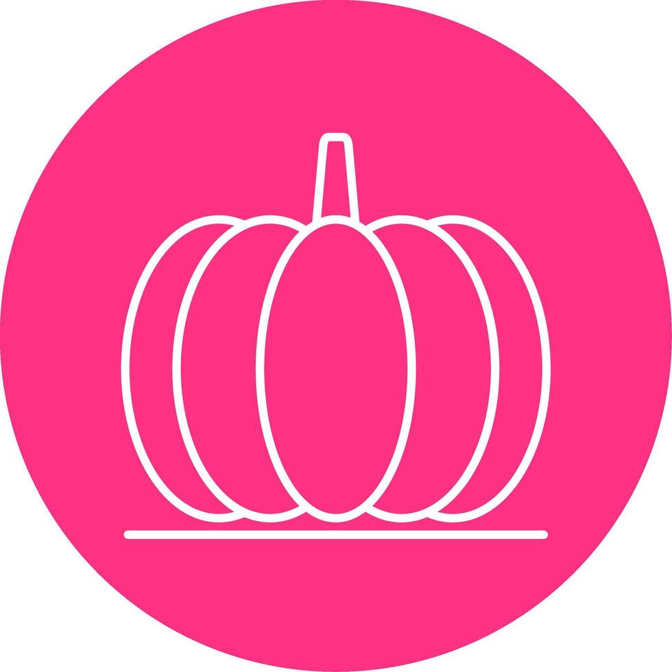 Pumpkin Line Multicircle Icon vector