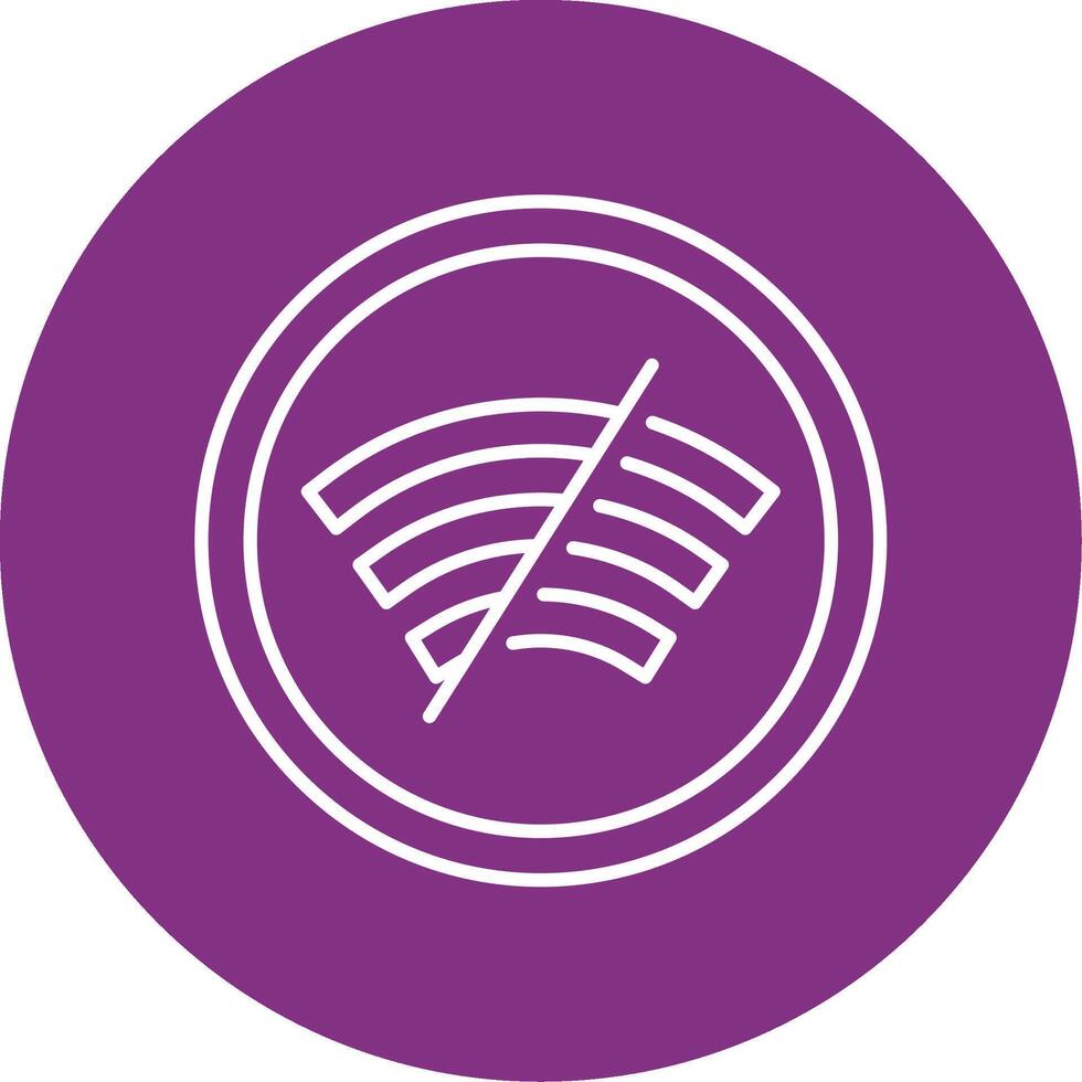 Disconnected Line Multicircle Icon vector