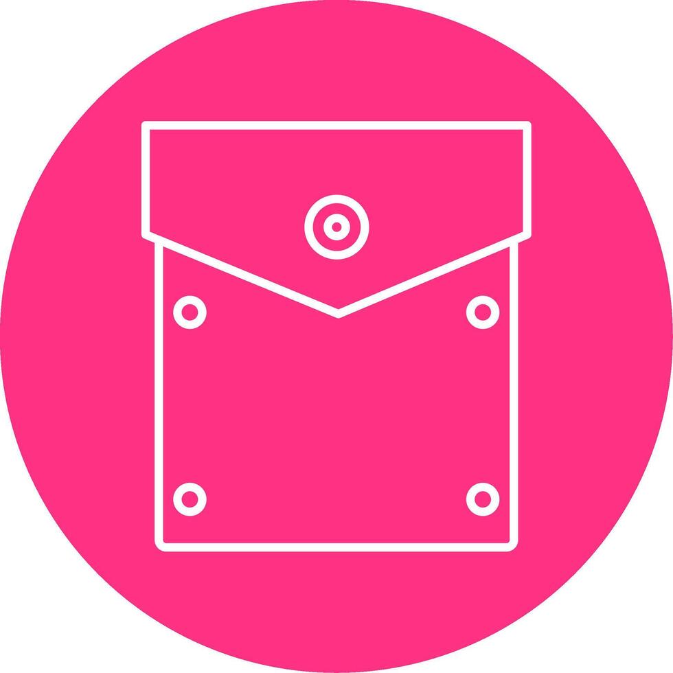 Pocket Square Line Multicircle Icon vector