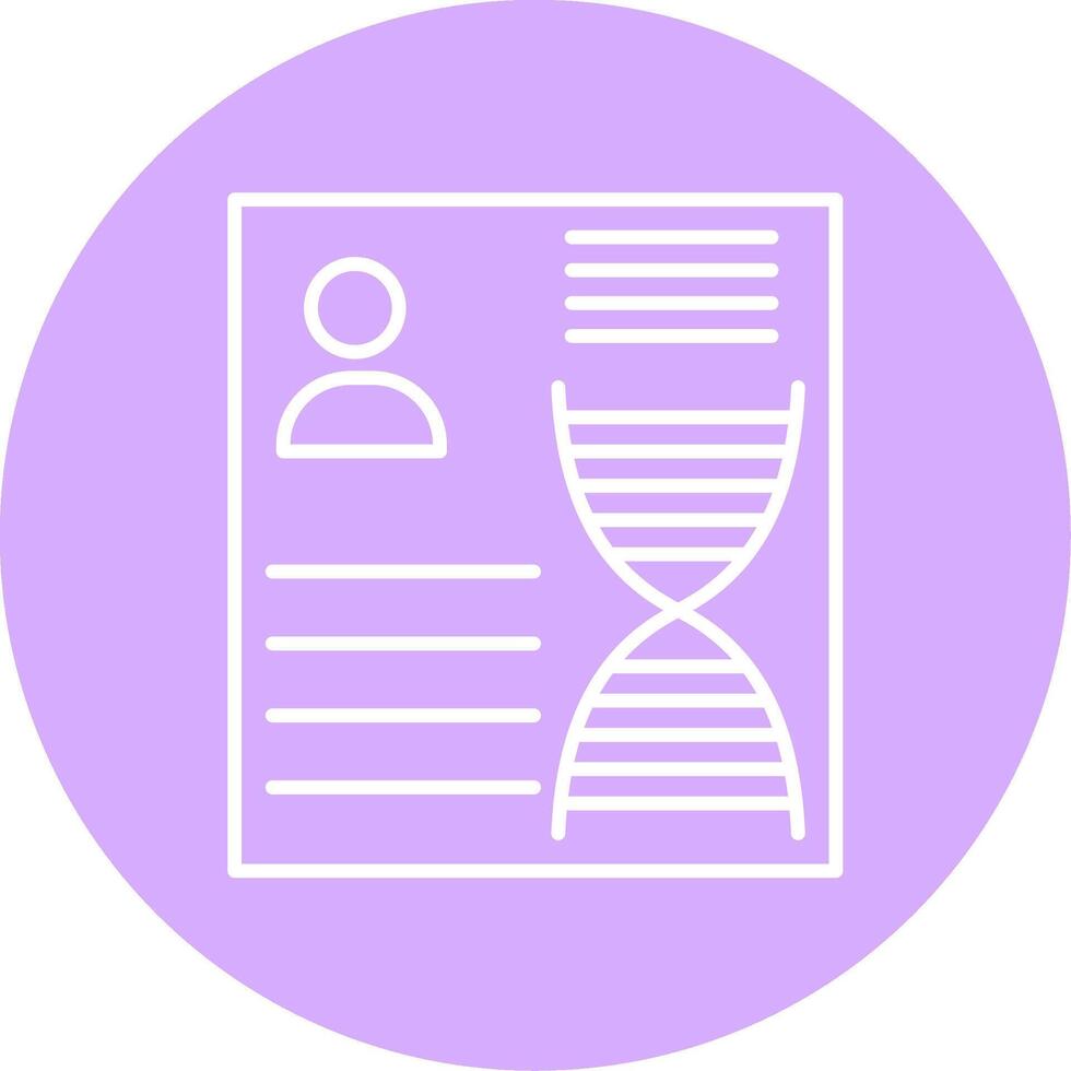 DNA Line Multicircle Icon vector