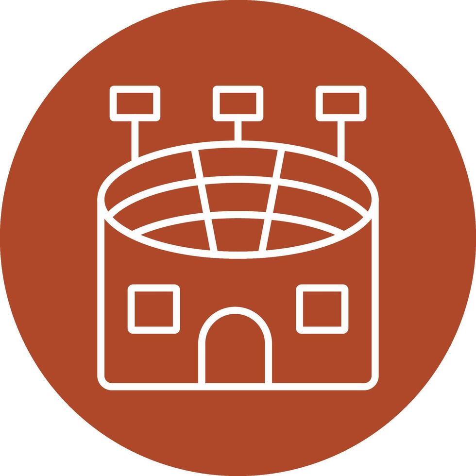 Stadium Line Multicircle Icon vector