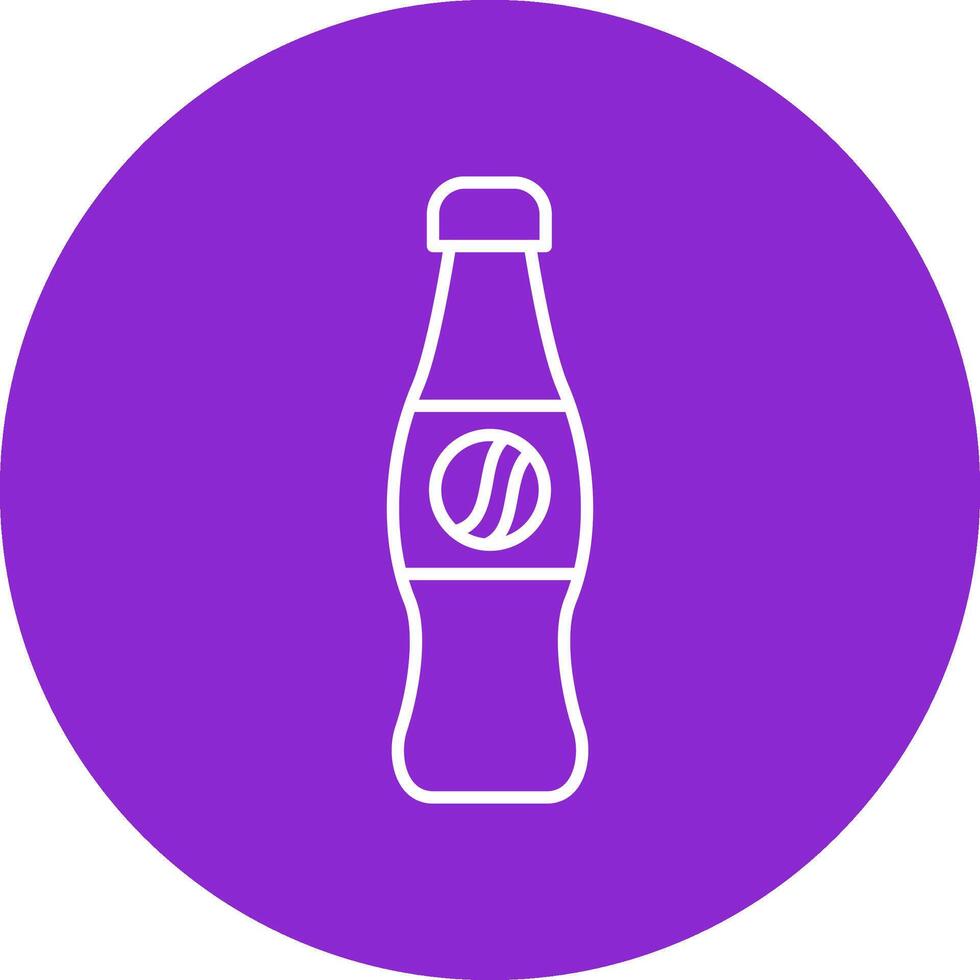 Cola Line Multicircle Icon vector