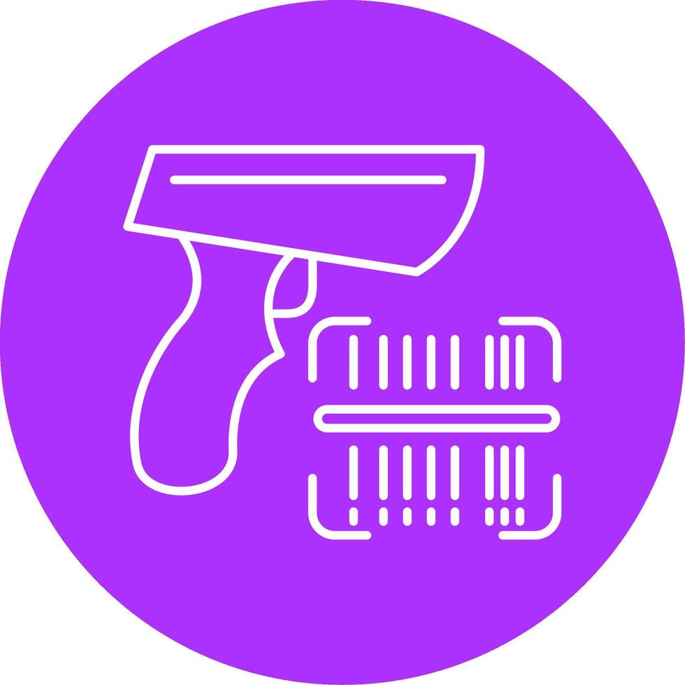 Barcode Line Multicircle Icon vector