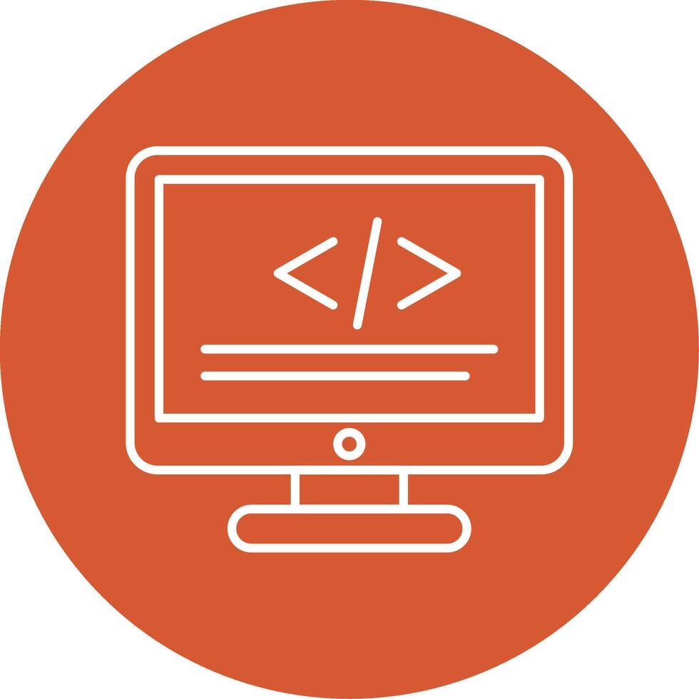 Programming Line Multicircle Icon vector