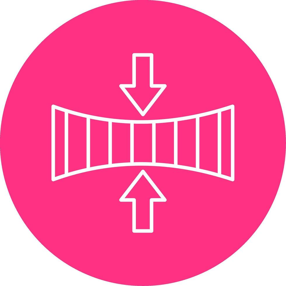 Elasticity Line Multicircle Icon vector