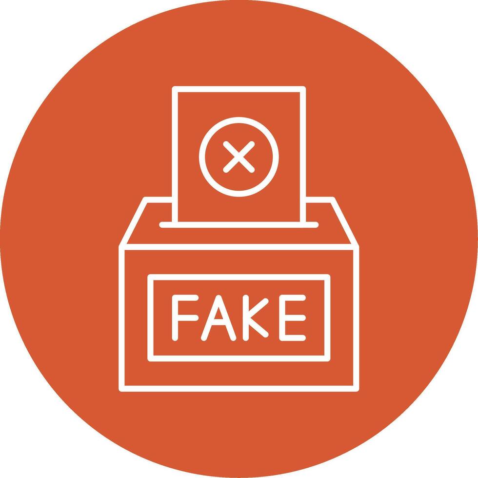 Fake Line Multicircle Icon vector