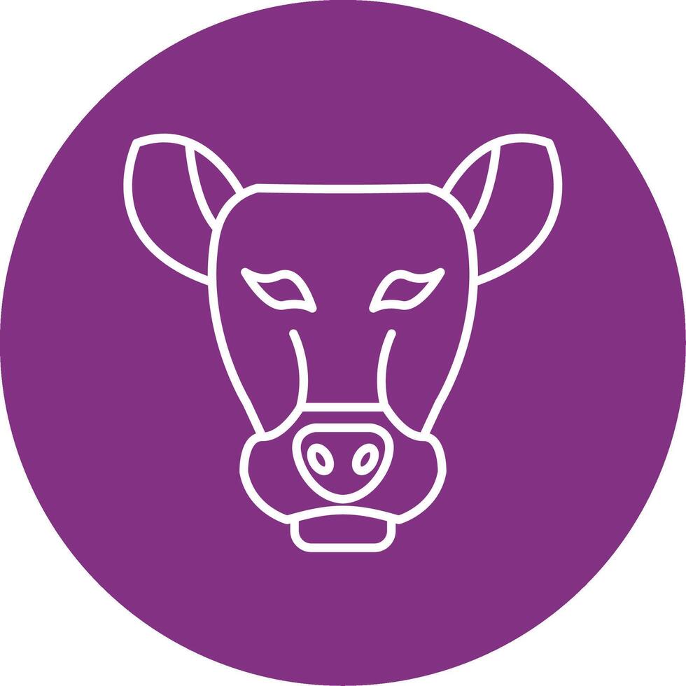 Llama Line Multicircle Icon vector