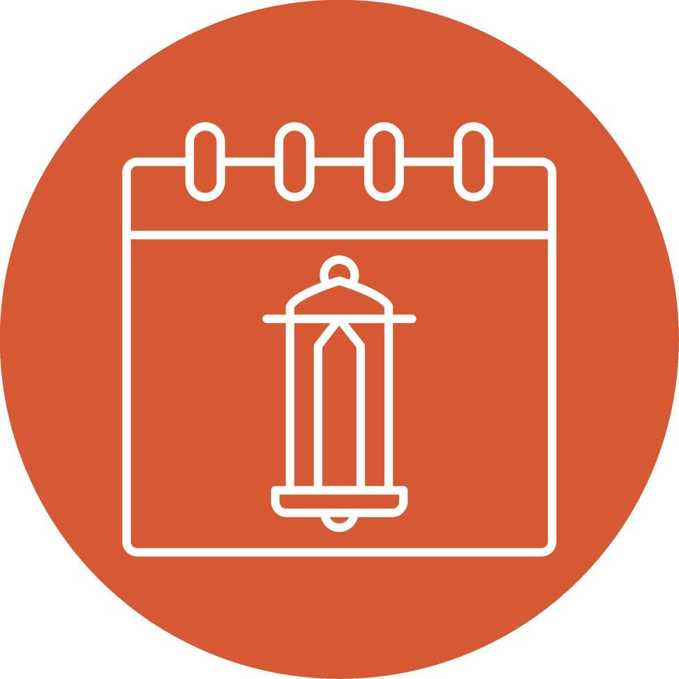 Calendar Line Multicircle Icon vector