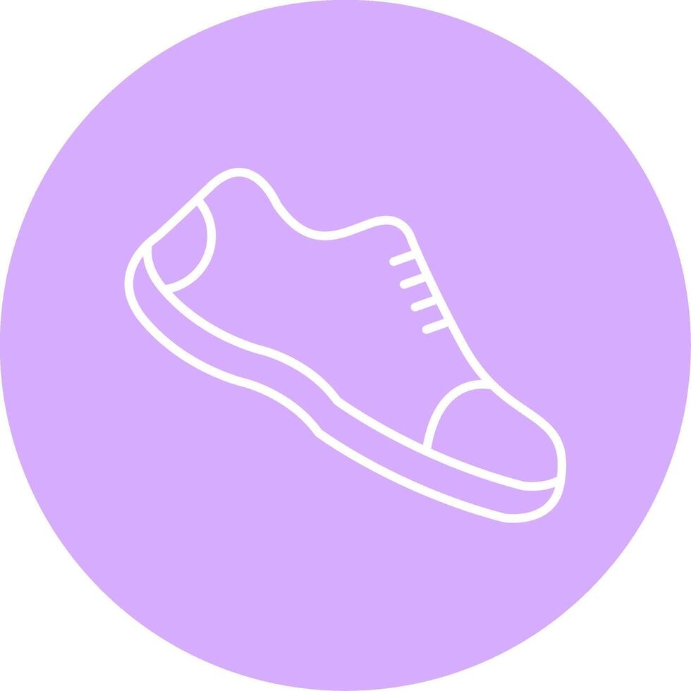 corriendo Zapatos línea multicírculo icono vector