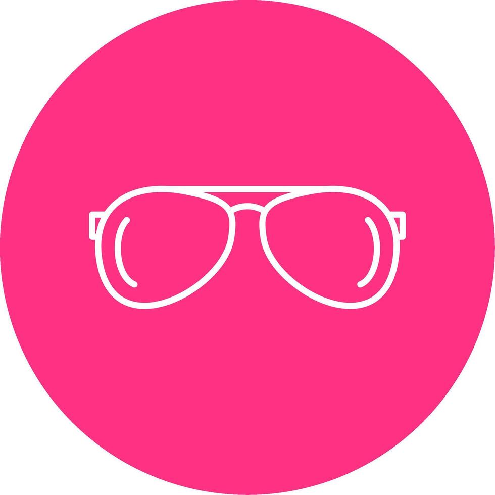 Sun Glasses Line Multicircle Icon vector