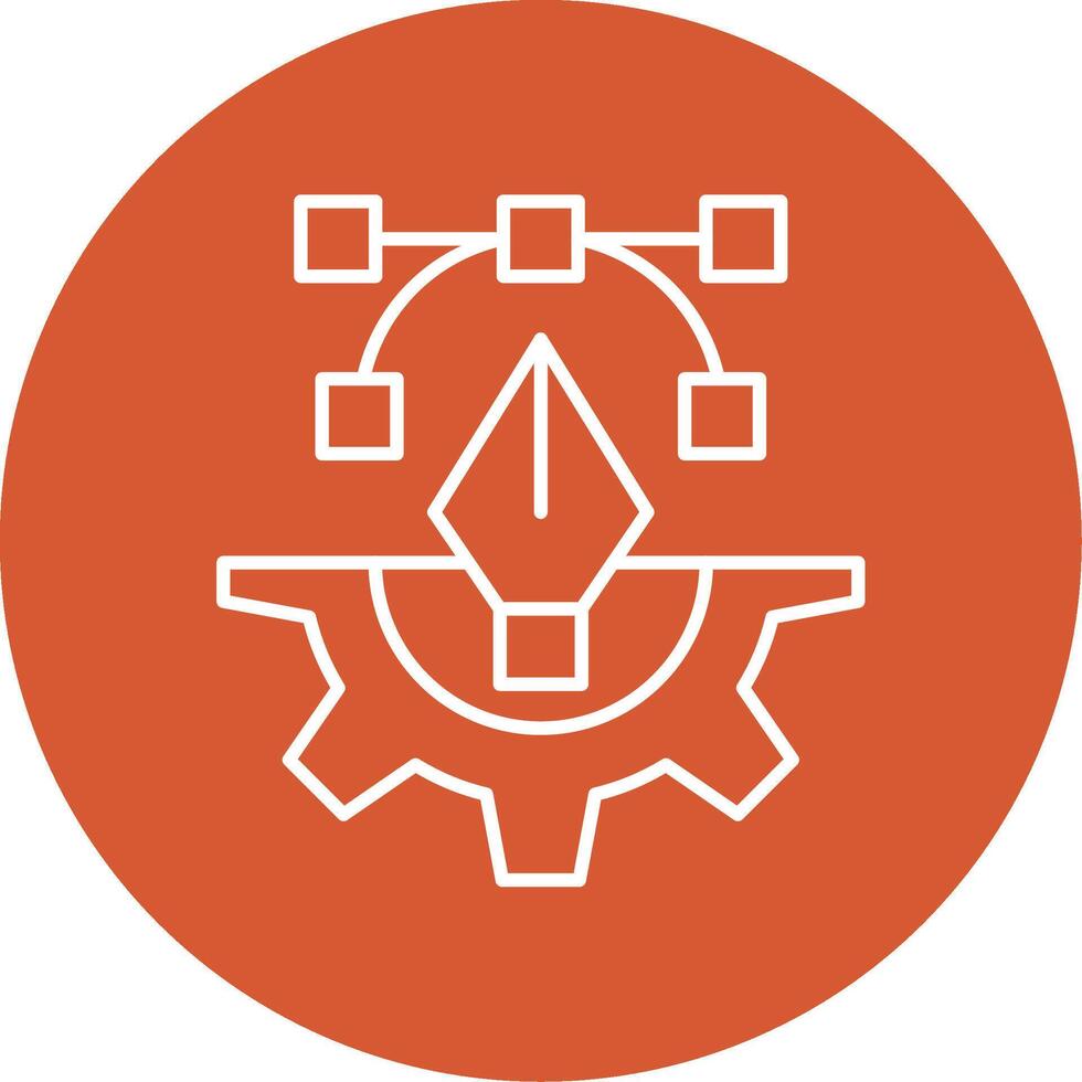 Creative Process Line Multicircle Icon vector