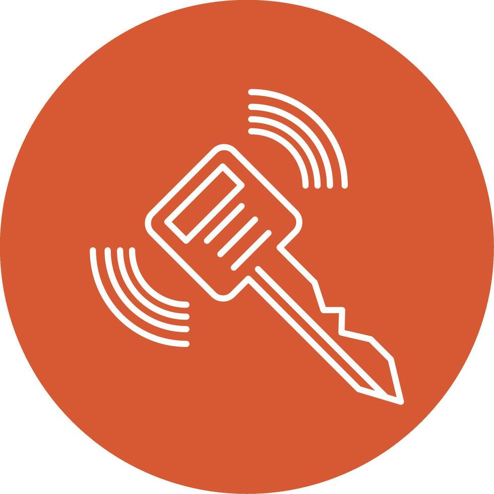 Smart Key Line Multicircle Icon vector