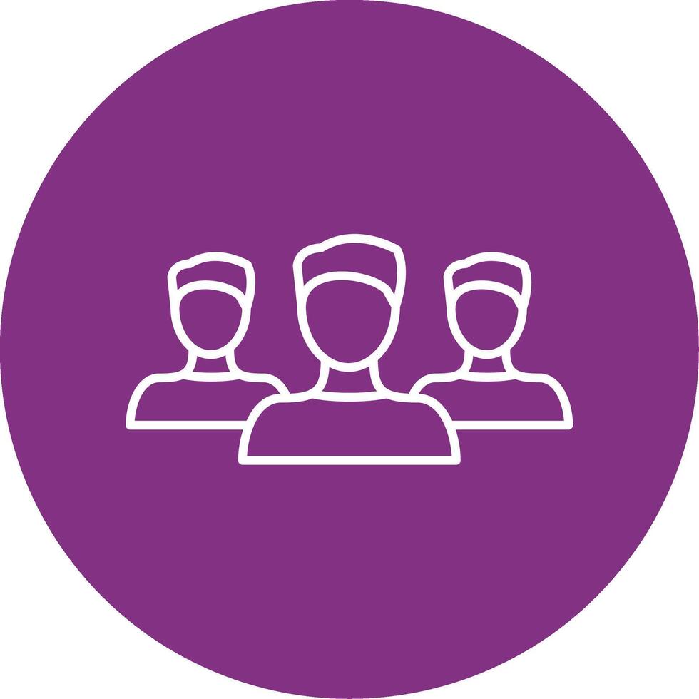 Forum Line Multicircle Icon vector