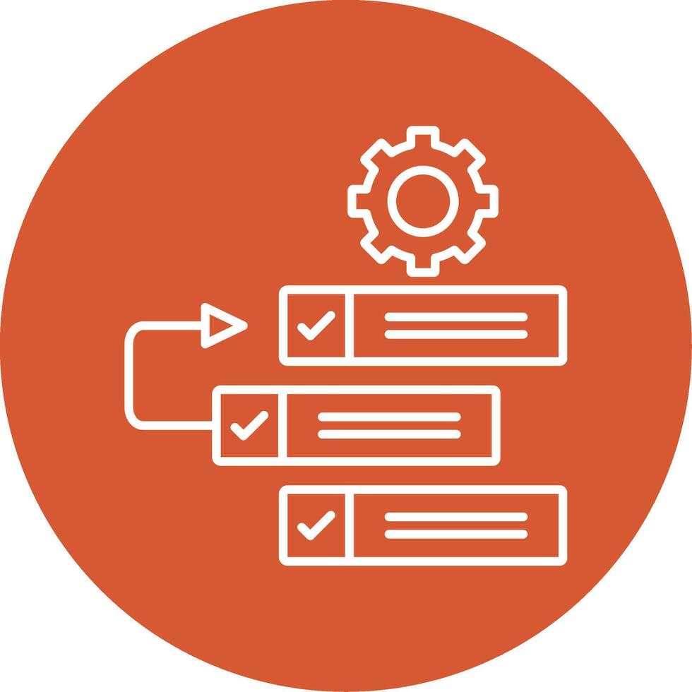 Backlog Line Multicircle Icon vector