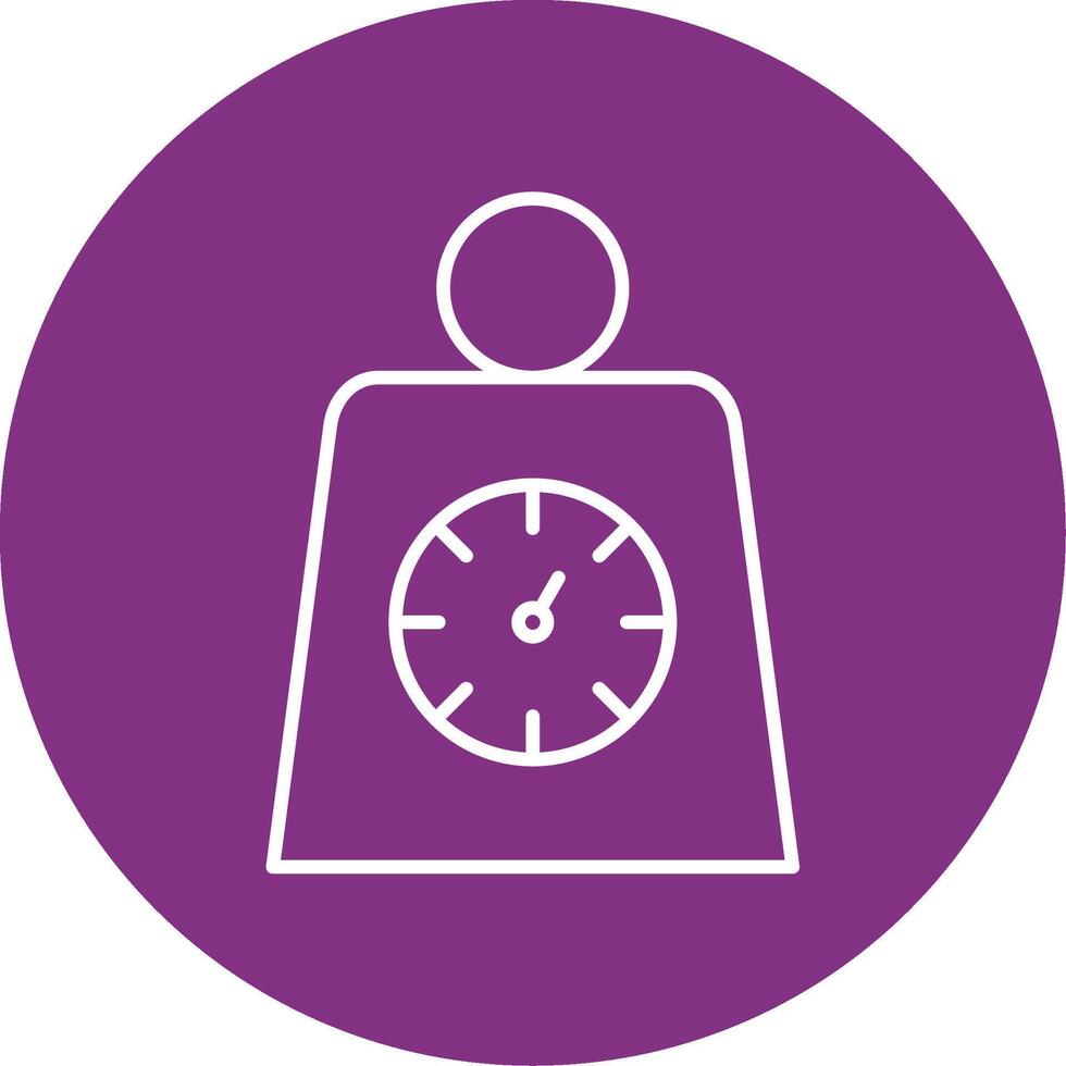 Weight Line Multicircle Icon vector