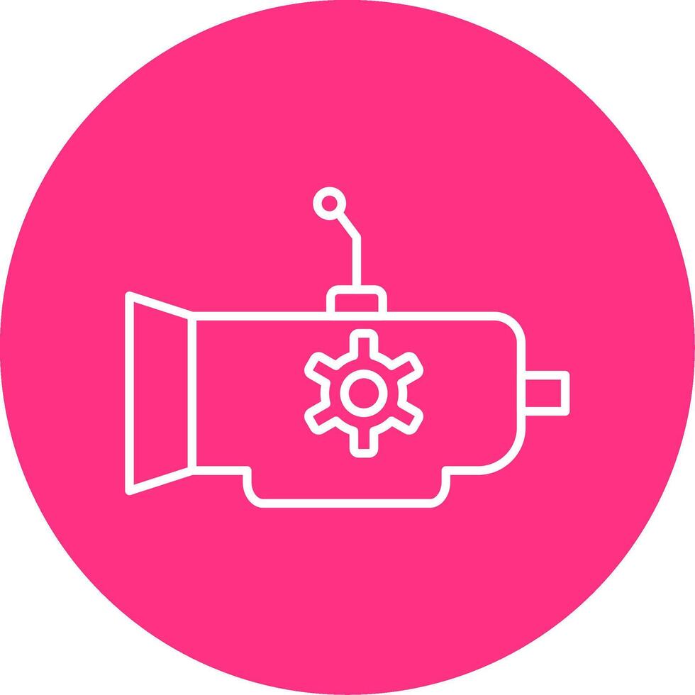 Gearbox Line Multicircle Icon vector