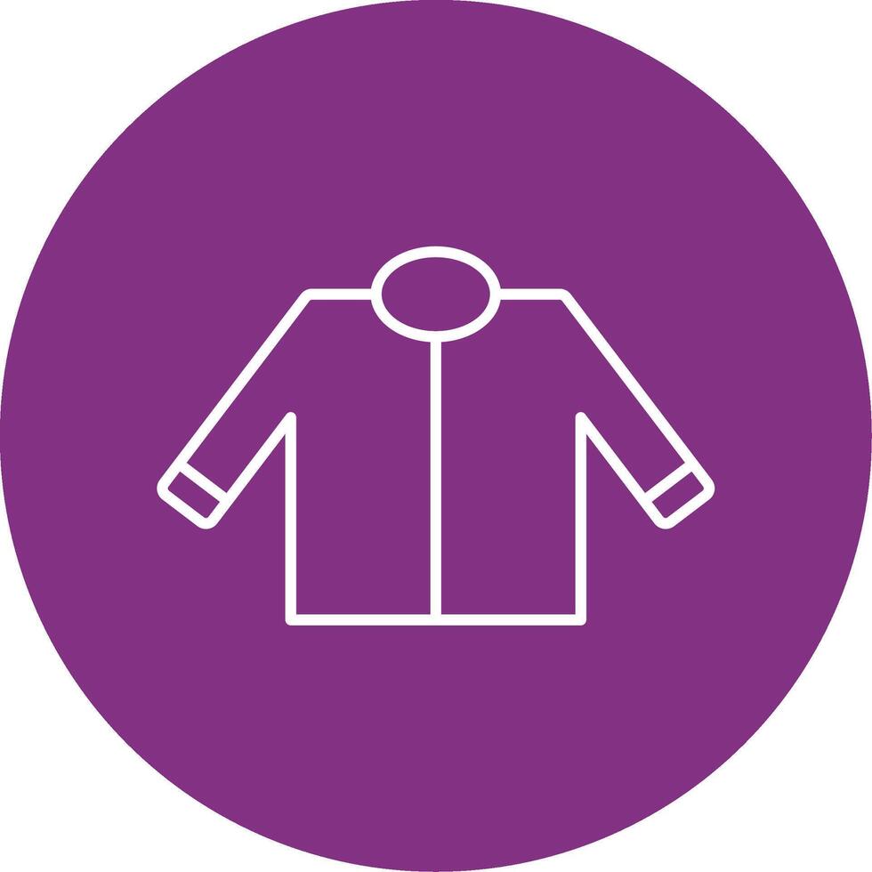 Driver Jacket Line Multicircle Icon vector