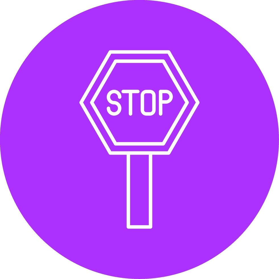Pit Stop Line Multicircle Icon vector