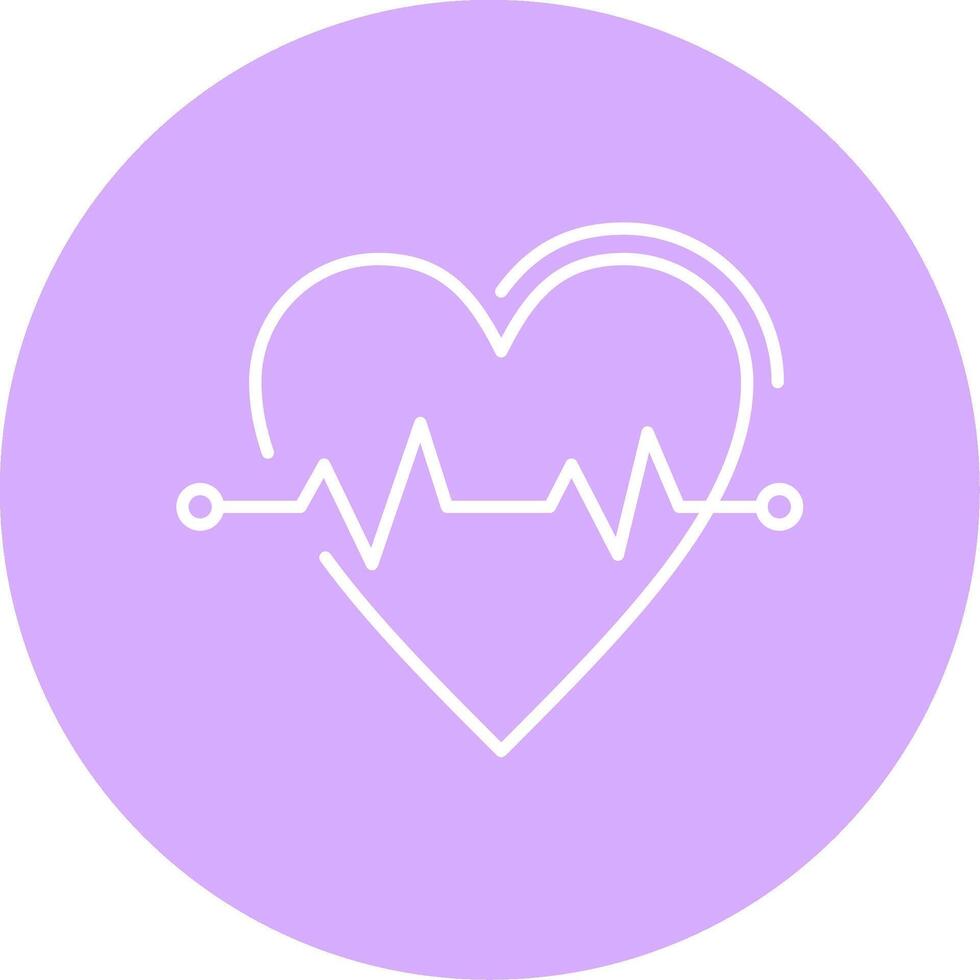 Heart Rate Line Multicircle Icon vector