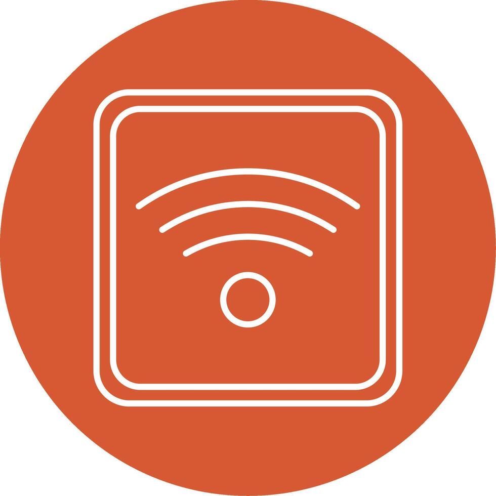 Wifi Line Multicircle Icon vector