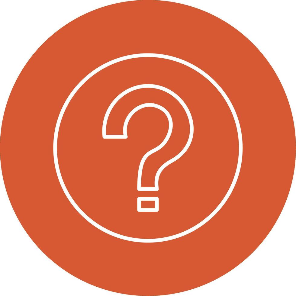 Question Line Multicircle Icon vector