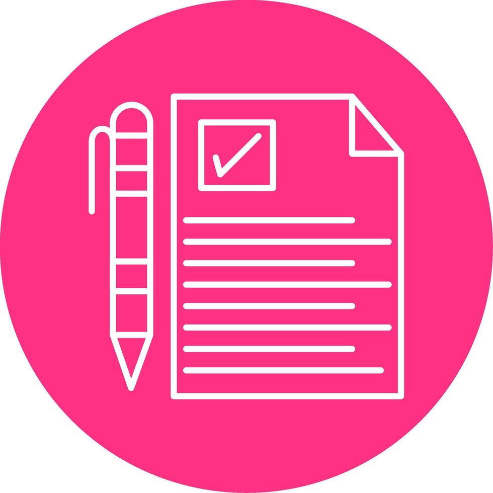 Document Line Multicircle Icon vector