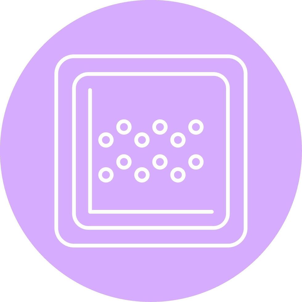 Chart Line Multicircle Icon vector