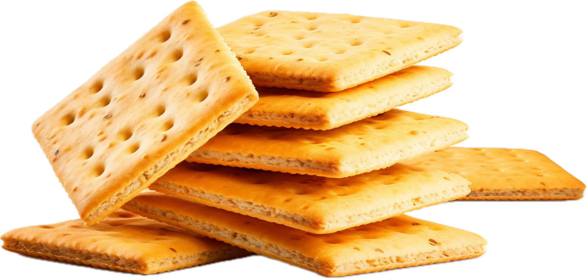 ai generato cracker merenda cibo png