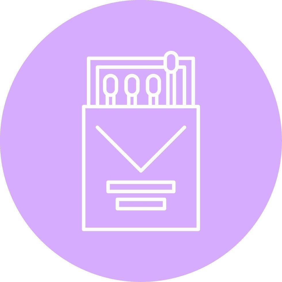 Match Box Line Multicircle Icon vector