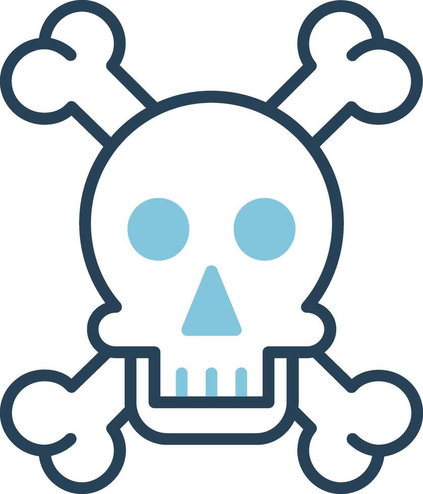 Skull And Bones Vector Icon