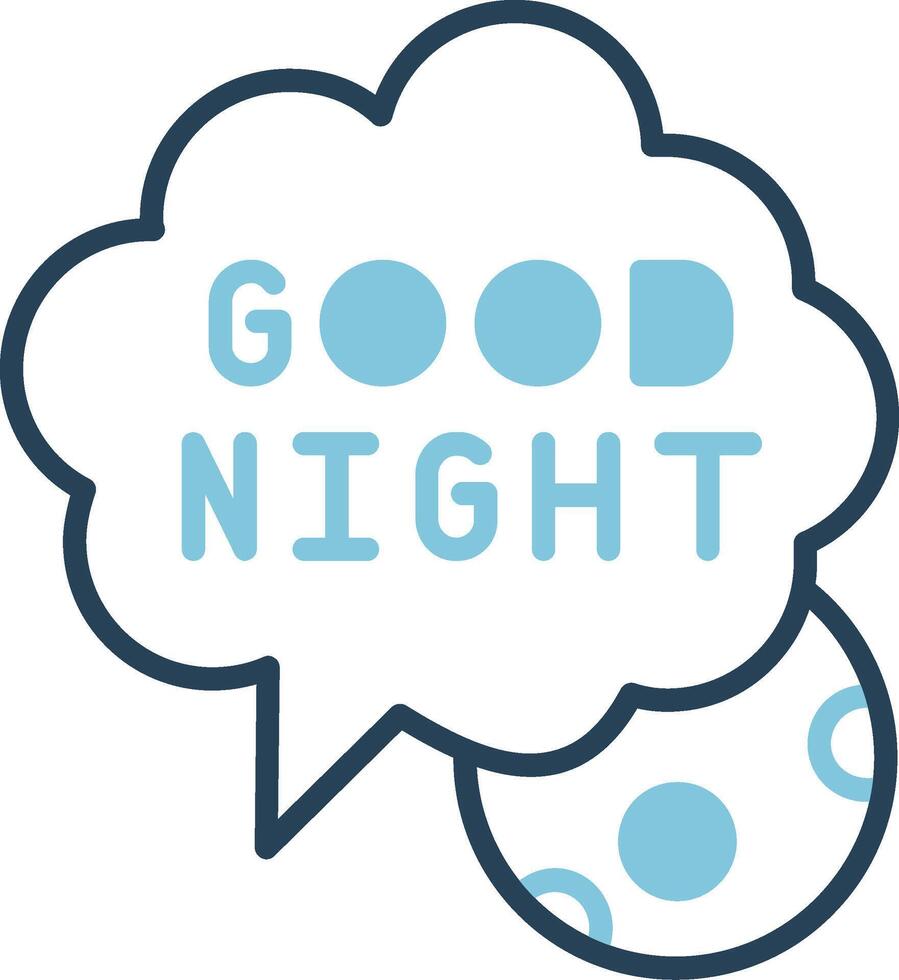 Good Night Vector Icon