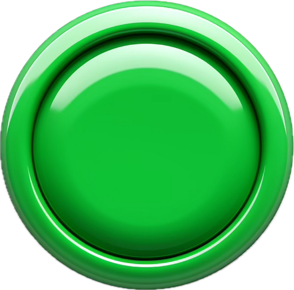 AI generated Green button png