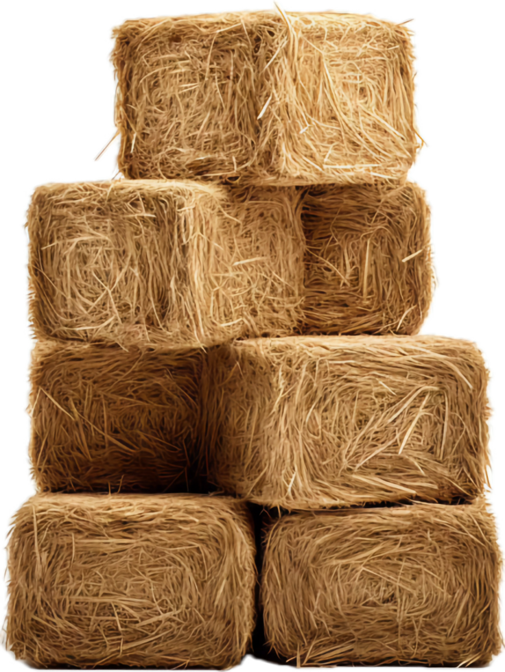 AI generated hay stacks png