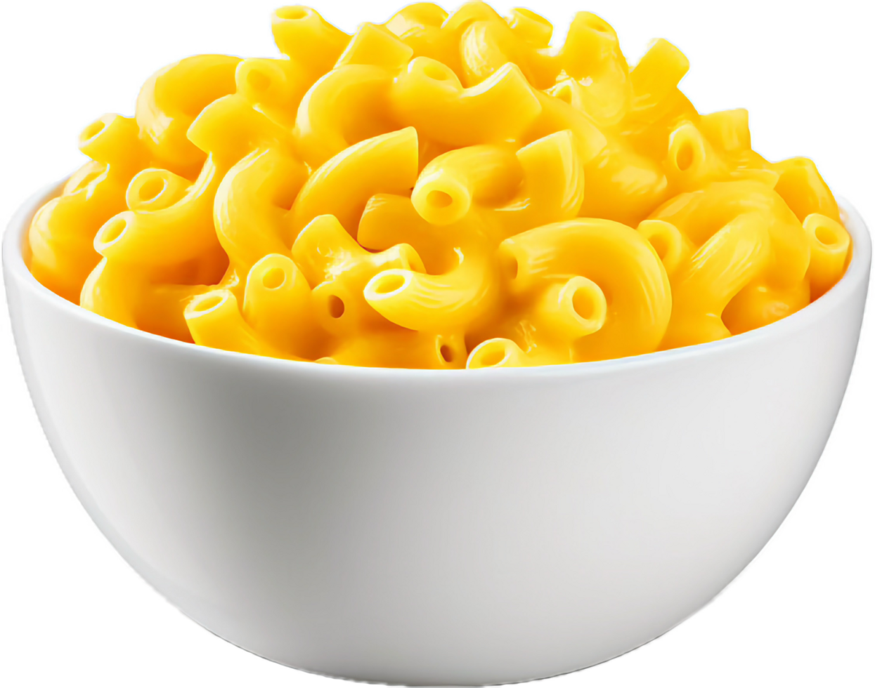 AI generated bowl of macaroni and cheese png 37500624 PNG
