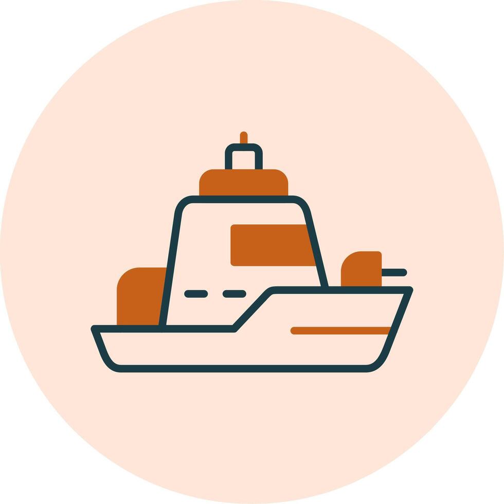 icono de vector de barco