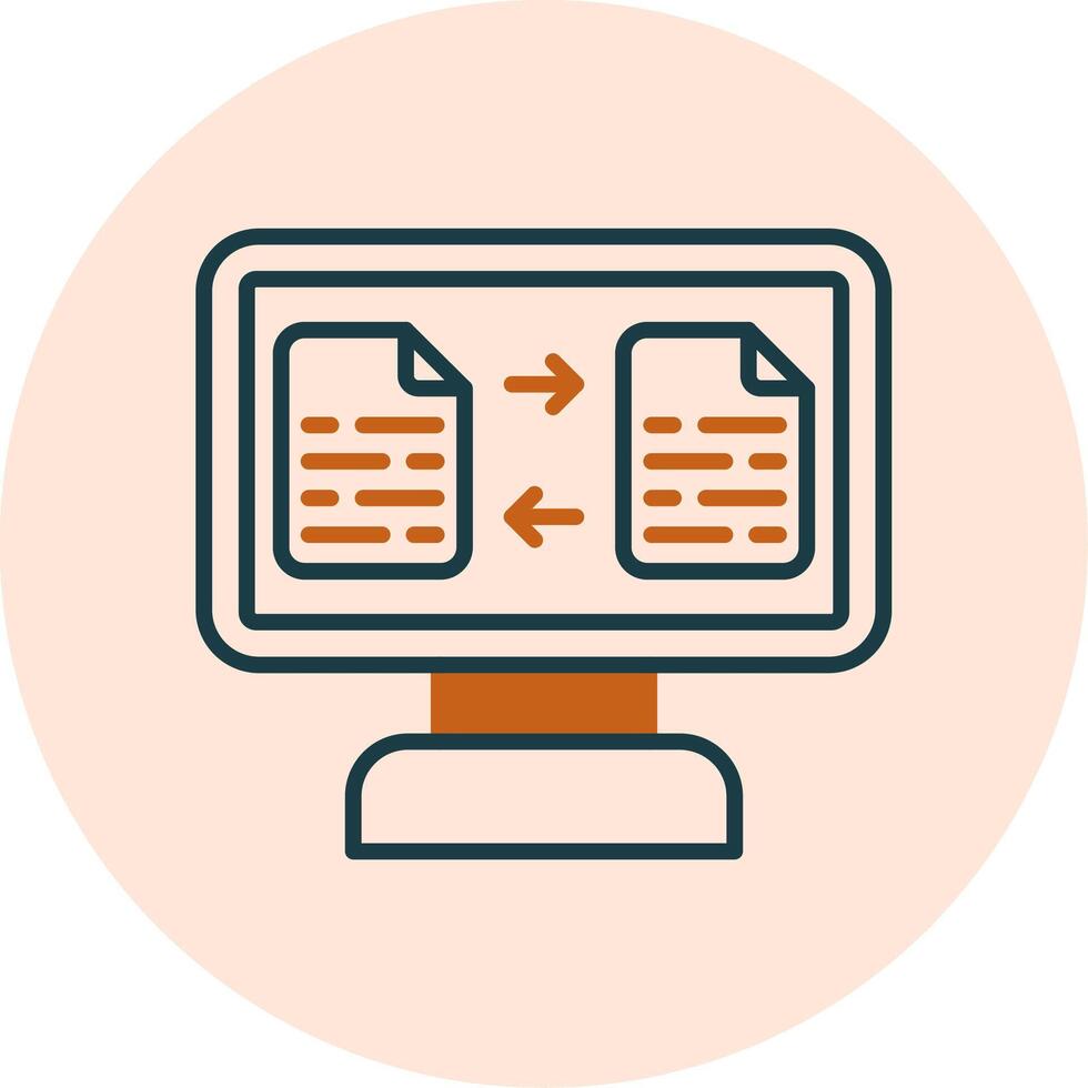 File Transfer Vector Icon