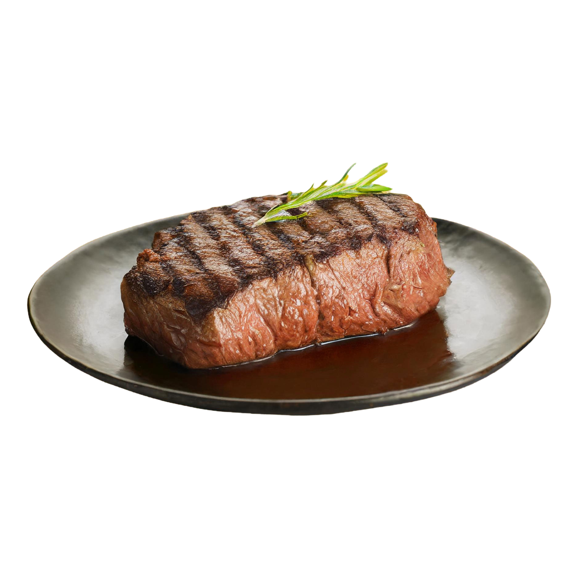AI generated Tasty grilled beef fillet steak isolated on transparent