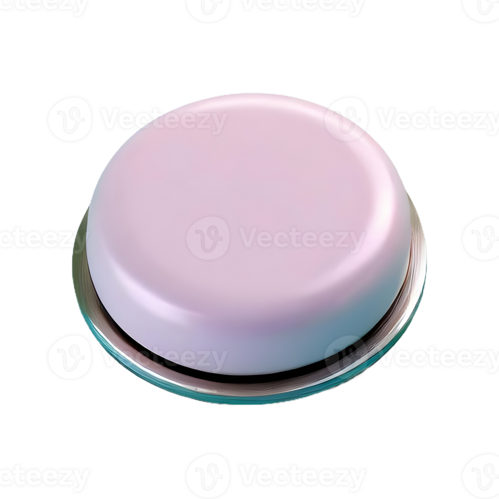 AI generated Button isolated on transparent background png