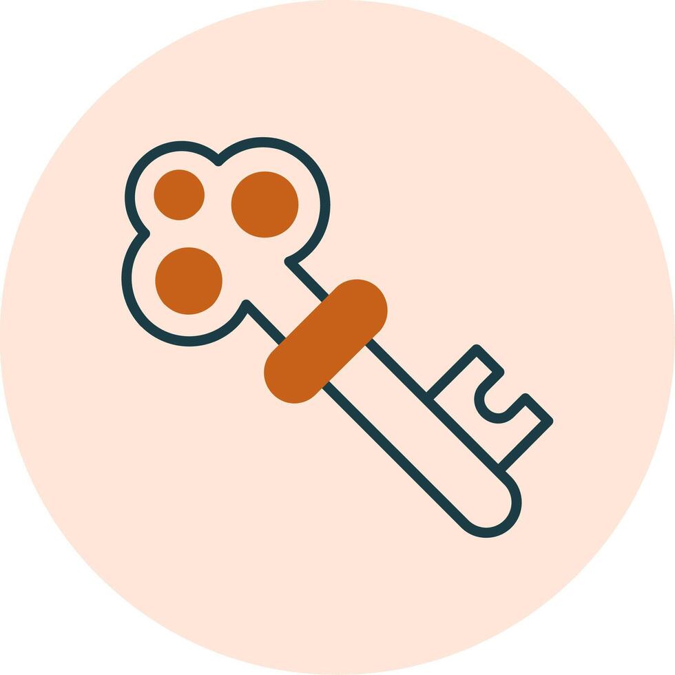 Old Key Vector Icon
