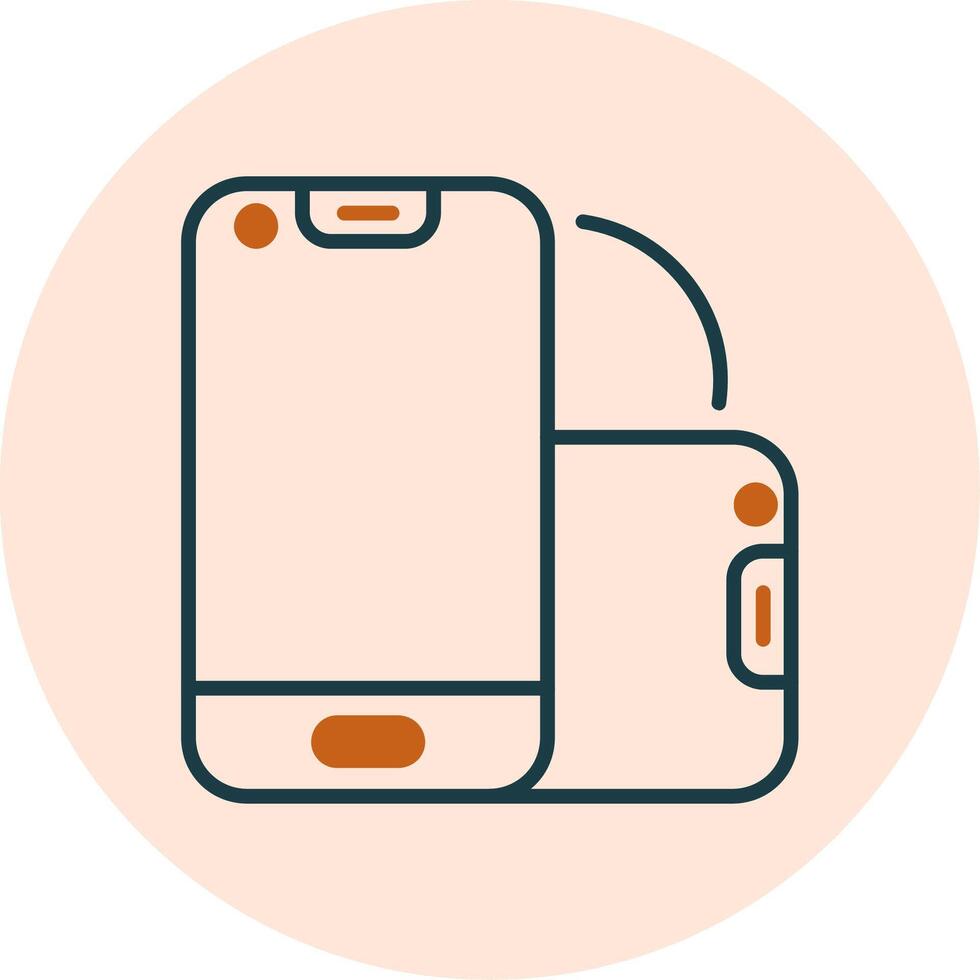 Foldable Smartphone Vector Icon