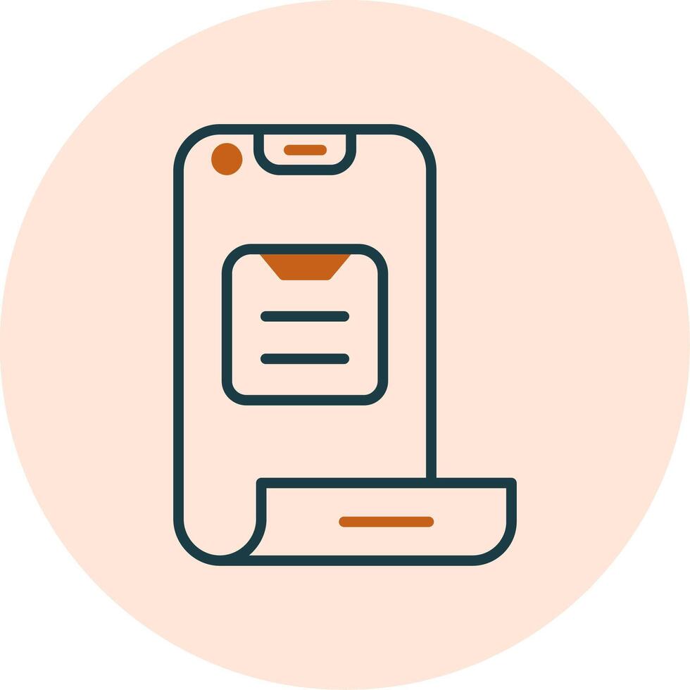 Folding Phone Vector Icon