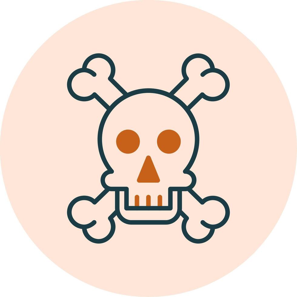Skull And Bones Vector Icon