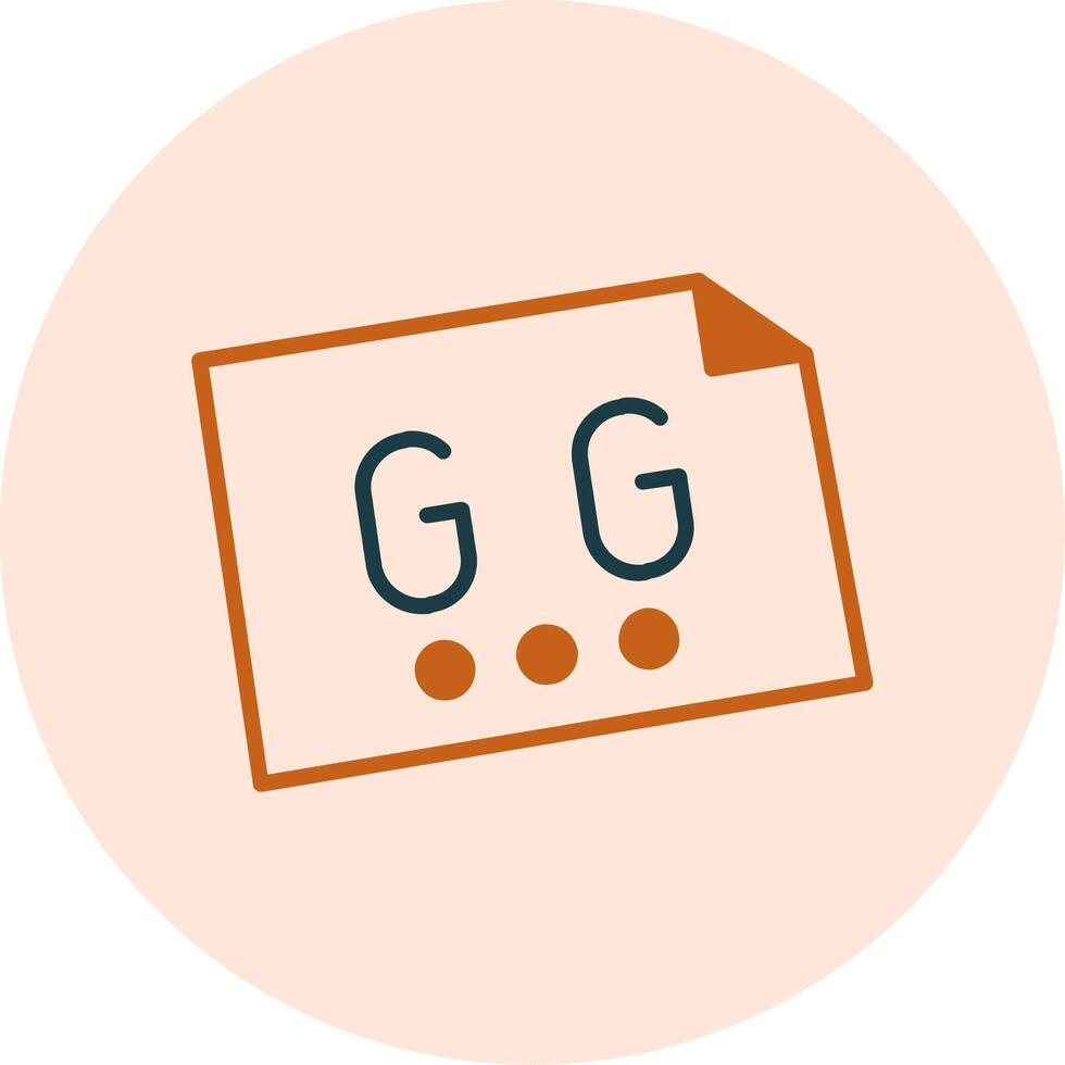 Gg Vector Icon