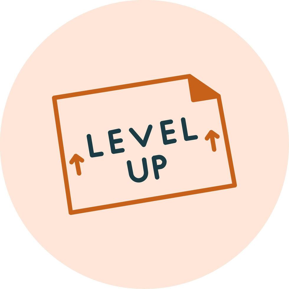 Level Up Vector Icon