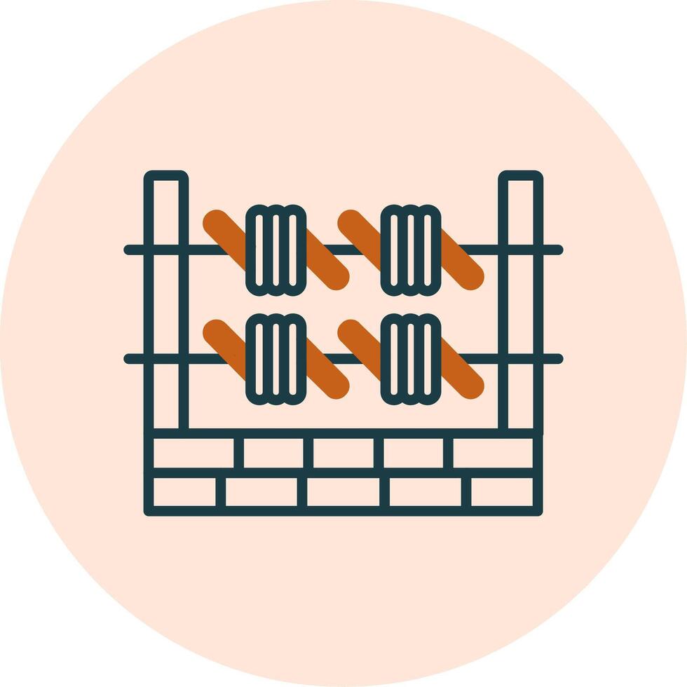 Barbed Wire Vector Icon