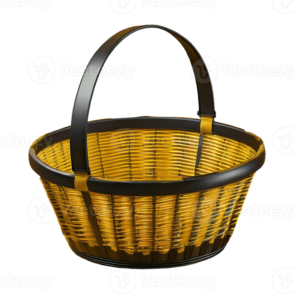 AI generated Market basket isolated on transparent background png