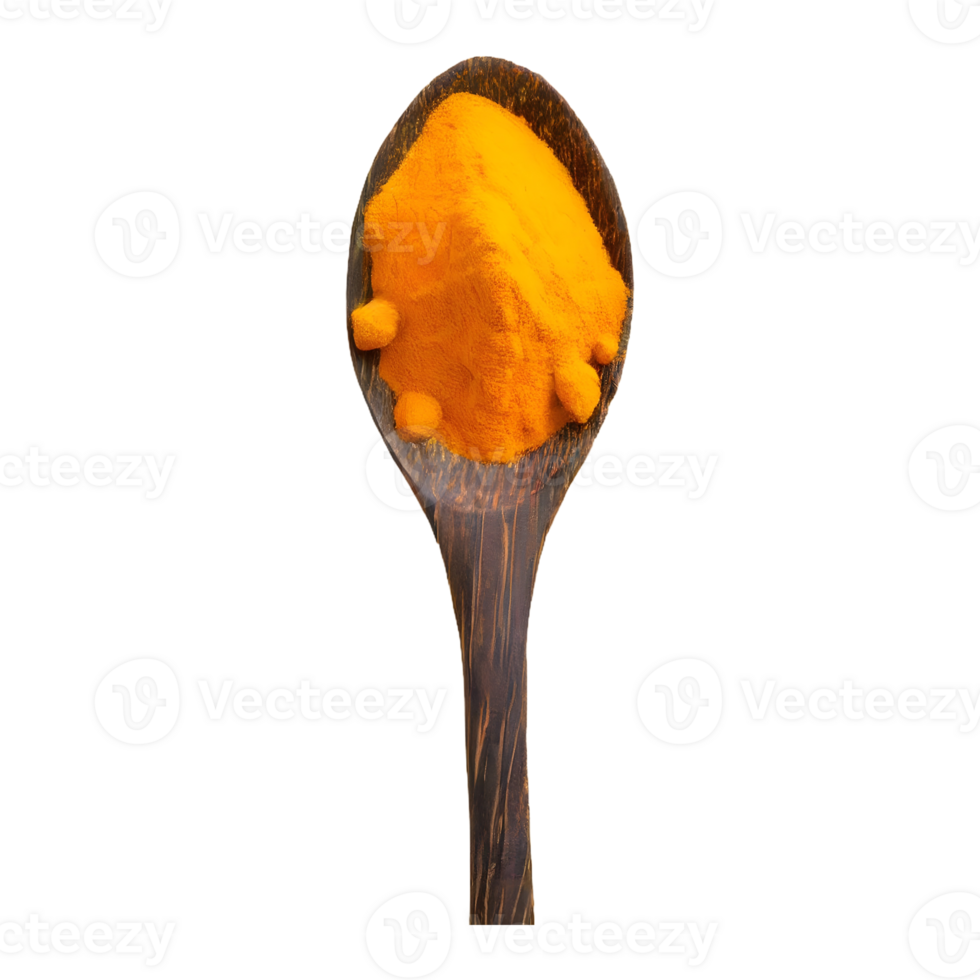 AI generated Turmeric isolated on transparent background png
